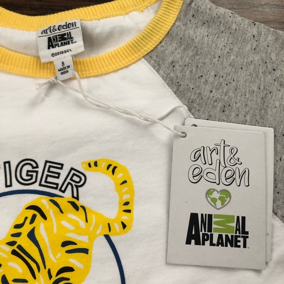 Art & Eden Bengal Short Sleeved Tee Size 8 - Picture 2 of 3